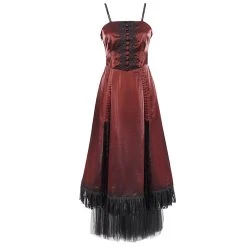 DEVIL FASHION Robe Gothique 'Narcissa' Rouge 29 DEVIL FASHION Robe Gothique 'Narcissa' Rouge -ALCHEMY GOTHIC shop robe gothique narcissa rouge 9