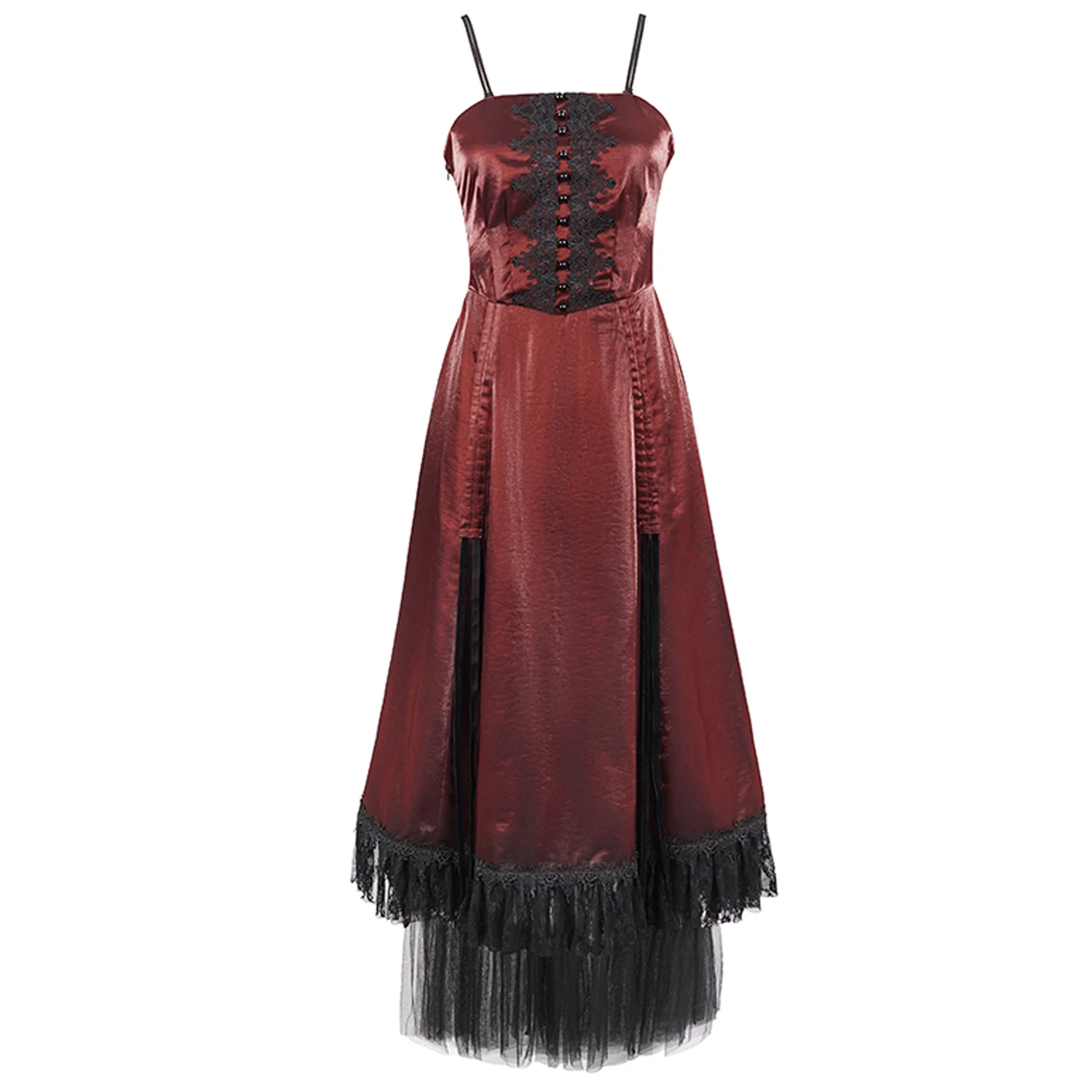 DEVIL FASHION Robe Gothique 'Narcissa' Rouge 12 DEVIL FASHION Robe Gothique 'Narcissa' Rouge – Image 10
