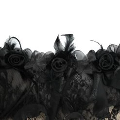 Eva Lady Robe Longue En Dentelle Transparente Et Mousseline... 24 Eva Lady Robe Longue En Dentelle Transparente Et Mousseline... -ALCHEMY GOTHIC shop robe longue en dentelle transparente et mousseline noire 9