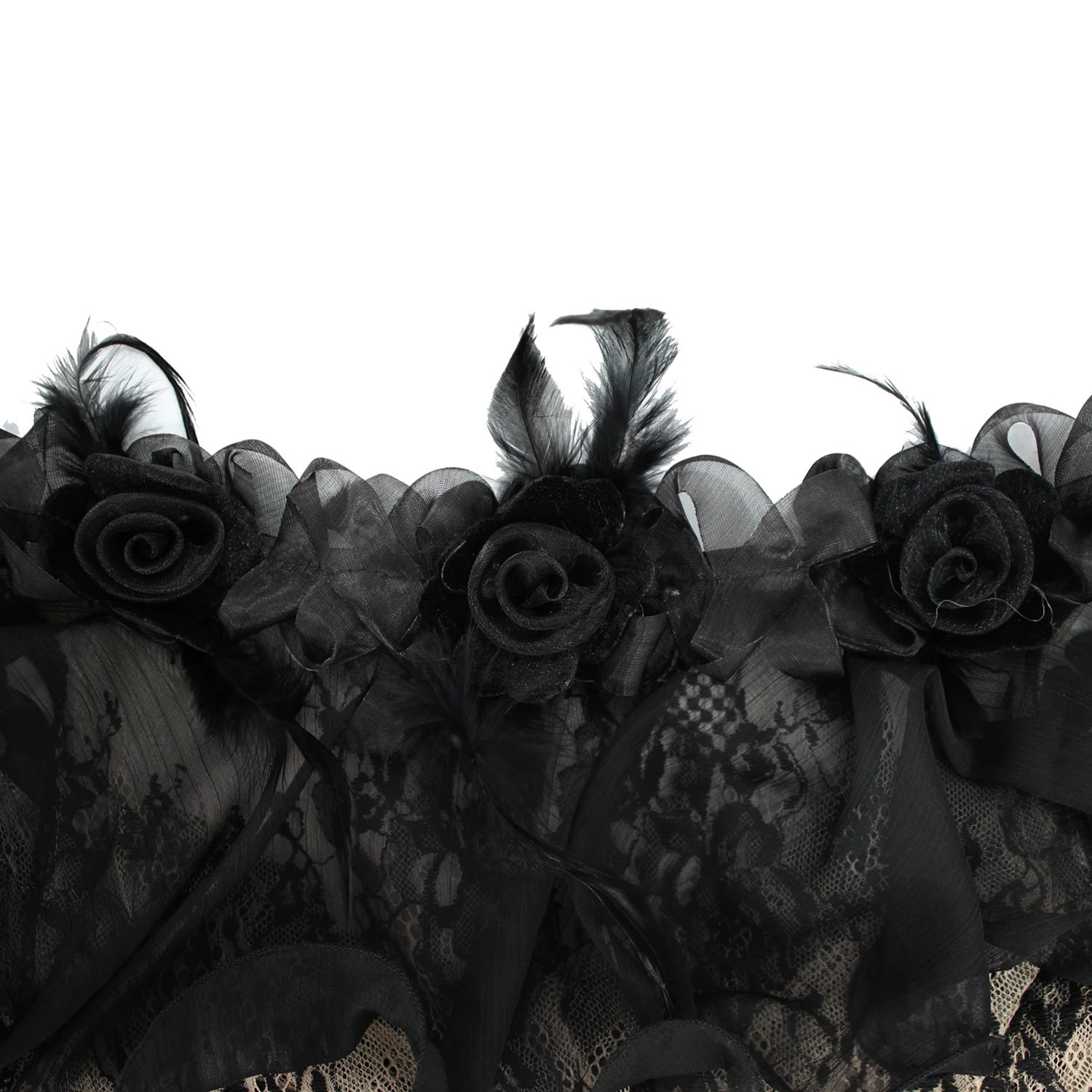 Eva Lady Robe Longue En Dentelle Transparente Et Mousseline... 12 Eva Lady Robe Longue En Dentelle Transparente Et Mousseline... – Image 10