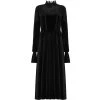 PUNK RAVE Robe Taille Haute 'Carridwen' En Velours Noir 1 PUNK RAVE Robe Taille Haute 'Carridwen' En Velours Noir -ALCHEMY GOTHIC shop robe taille haute carridwen en velours noir