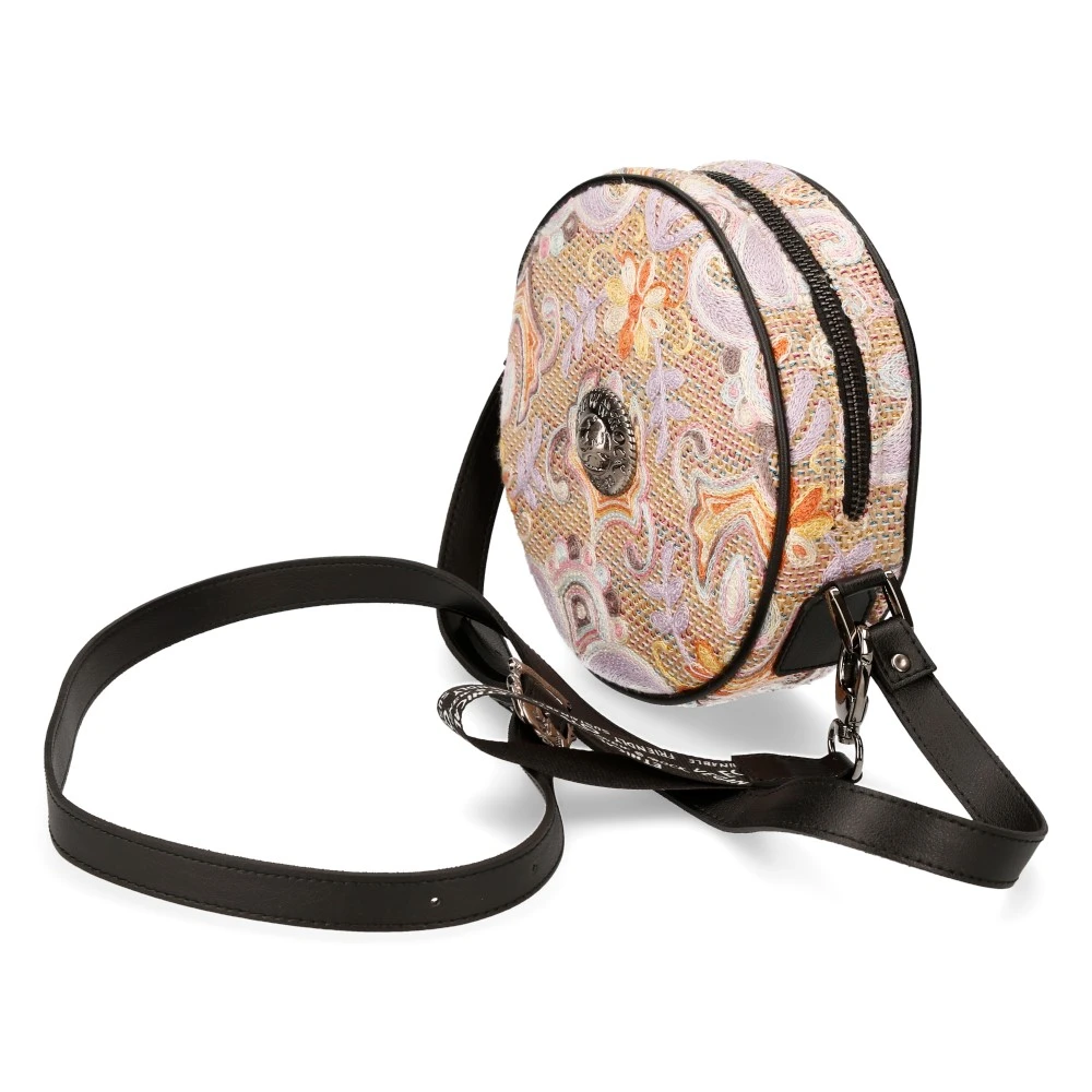 NEW ROCK Sac à Bandoulière Rond à Fleurs 4 NEW ROCK Sac à Bandoulière Rond à Fleurs – Image 2