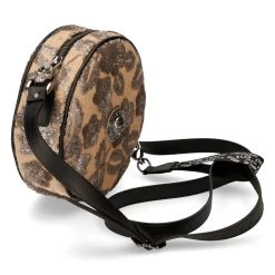 NEW ROCK Sac à Bandoulière Rond Beige à Fleurs -ALCHEMY GOTHIC shop sac a bandouliere rond beige a fleurs 4