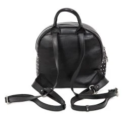 NEW ROCK Sac à Dos 'Pentagram' En Cuir Et Velours Noirs -ALCHEMY GOTHIC shop sac a dos pentagram en cuir et velours noirs 3
