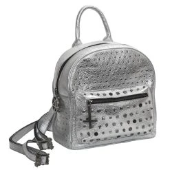 NEW ROCK Sac à Dos 'Pentagram' En Cuir Gris