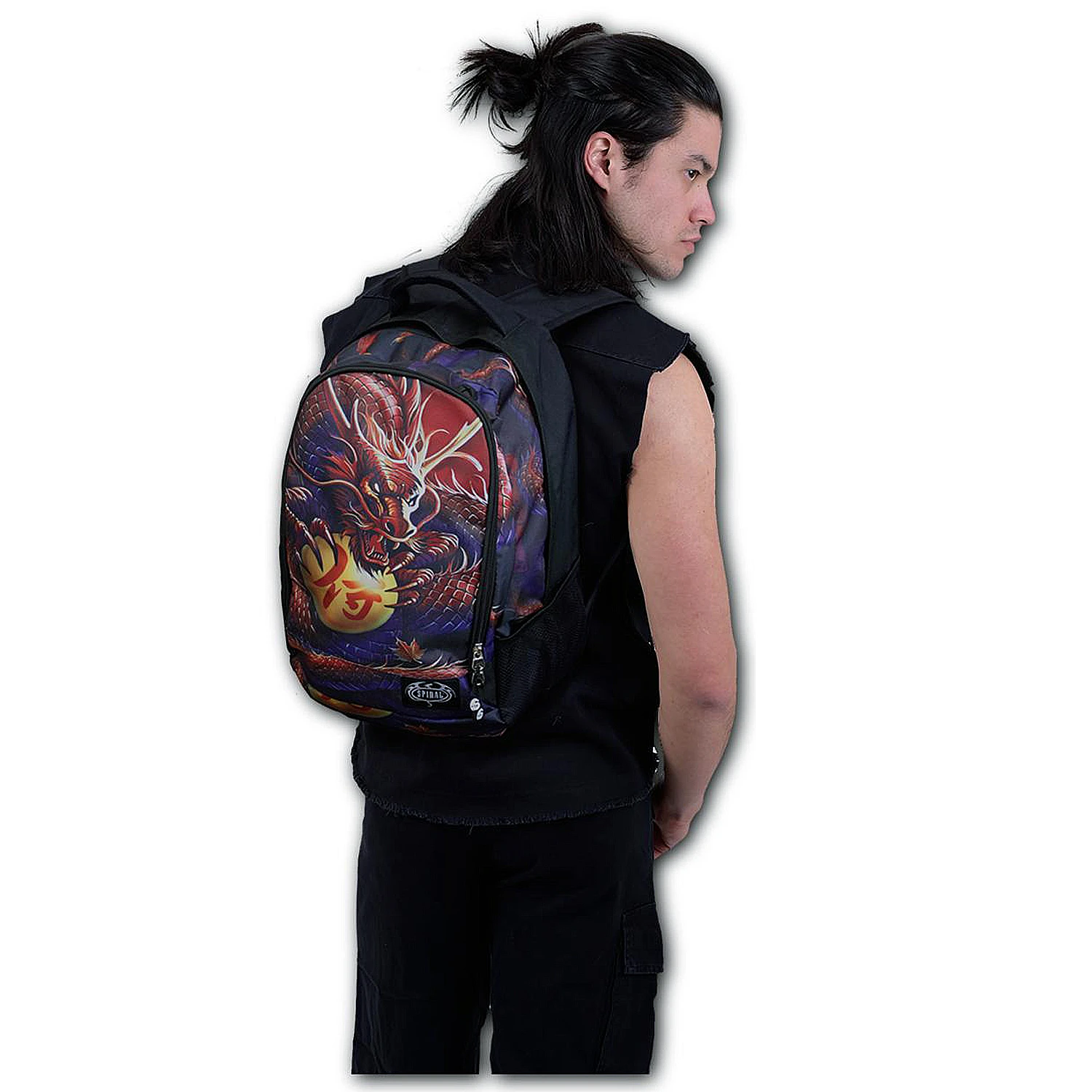 Spiral Direct Sac à Dos 'Samouraï' Noir Avec Poche Pour Laptop 4 Spiral Direct Sac à Dos 'Samouraï' Noir Avec Poche Pour Laptop – Image 2