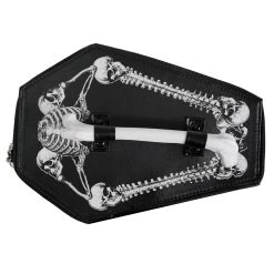 DEVIL FASHION Sac à Main 'Coffin And Bones' Noir -ALCHEMY GOTHIC shop sac a main coffin and bones noir 10