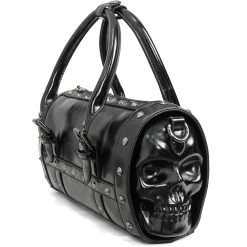 DEVIL FASHION Sac à Main Rectangulaire 'Skull' Noir -ALCHEMY GOTHIC shop sac a main rectangulaire skull noir 10