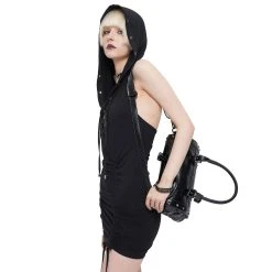 DEVIL FASHION Sac à Main Rectangulaire 'Skull' Noir -ALCHEMY GOTHIC shop sac a main rectangulaire skull noir 3