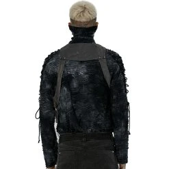 PUNK RAVE Sac Harnais 'Samhain' Noir -ALCHEMY GOTHIC shop sac harnais samhain noir 2