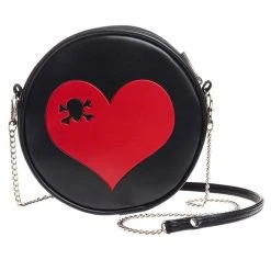 ALCHEMY GOTHIC Sac 'Heart Skull' Noir