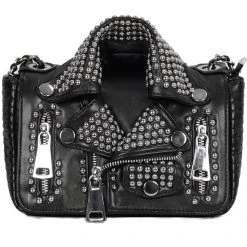 DEVIL FASHION Sac 'Heavy Metal Leather Jacket' Noir -ALCHEMY GOTHIC shop sac heavy metal leather jacket noir 4