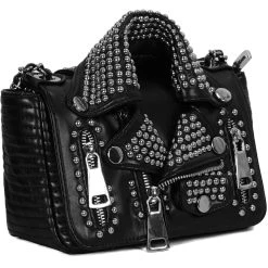 DEVIL FASHION Sac 'Heavy Metal Leather Jacket' Noir -ALCHEMY GOTHIC shop sac heavy metal leather jacket noir 6