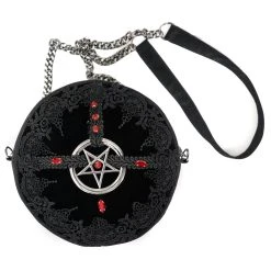 DEVIL FASHION Sac Rond 'Pentagration' Noir