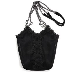 DEVIL FASHION Sac 'Satin Blood' Noir -ALCHEMY GOTHIC shop sac satin blood noir 8