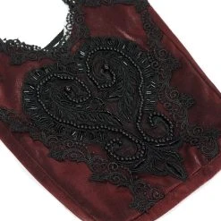 DEVIL FASHION Sac 'Satin Blood' Rouge Et Noir 23 DEVIL FASHION Sac 'Satin Blood' Rouge Et Noir -ALCHEMY GOTHIC shop sac satin blood rouge et noir 9