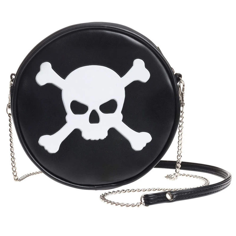 ALCHEMY GOTHIC Sac 'Skull & Crossbones' Noir 3 ALCHEMY GOTHIC Sac 'Skull & Crossbones' Noir