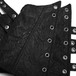 PUNK RAVE Serre-Taille Gothique 'Bestia' Noir -ALCHEMY GOTHIC shop serre taille gothique bestia noir 11