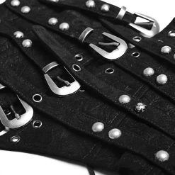 PUNK RAVE Serre-Taille Gothique 'Bestia' Noir -ALCHEMY GOTHIC shop serre taille gothique bestia noir 9