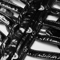 PUNK RAVE Serre-Taille Gothique 'Black Cage' Noir 29 PUNK RAVE Serre-Taille Gothique 'Black Cage' Noir -ALCHEMY GOTHIC shop serre taille gothique black cage noir 11