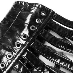 PUNK RAVE Serre-Taille Gothique 'Black Cage' Noir 30 PUNK RAVE Serre-Taille Gothique 'Black Cage' Noir -ALCHEMY GOTHIC shop serre taille gothique black cage noir 12