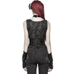 PUNK RAVE Serre-Taille Gothique 'Black Cage' Noir 20 PUNK RAVE Serre-Taille Gothique 'Black Cage' Noir -ALCHEMY GOTHIC shop serre taille gothique black cage noir 2