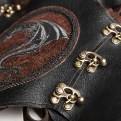 PUNK RAVE Serre-Taille Marron Foncé 'Dragon Lady' 26 PUNK RAVE Serre-Taille Marron Foncé 'Dragon Lady' -ALCHEMY GOTHIC shop serre taille marron fonce dragon lady 1 10