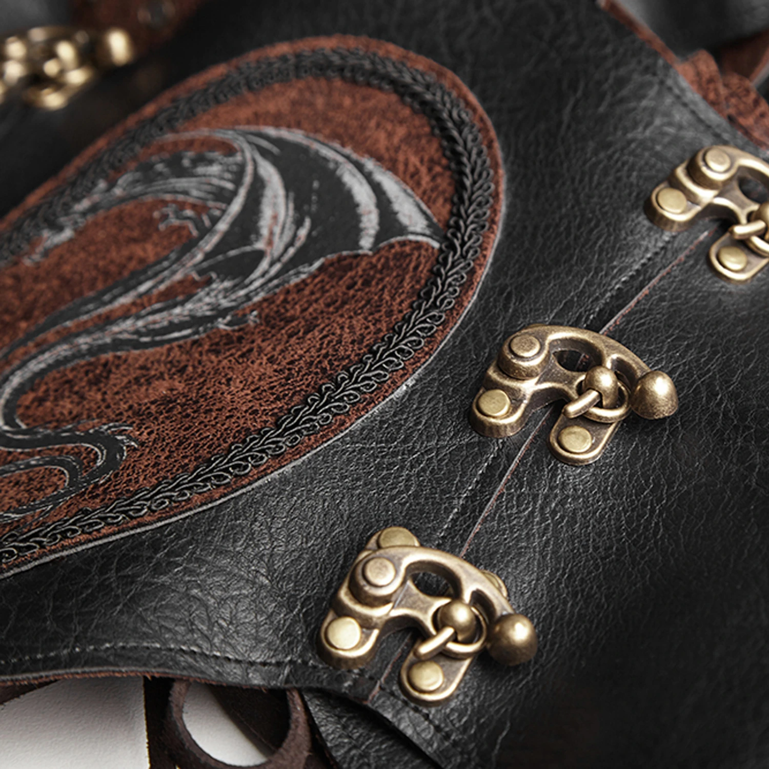 PUNK RAVE Serre-Taille Marron Foncé 'Dragon Lady' 13 PUNK RAVE Serre-Taille Marron Foncé 'Dragon Lady' – Image 11