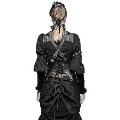 PUNK RAVE Serre-Taille Marron Foncé 'Dragon Lady' 18 PUNK RAVE Serre-Taille Marron Foncé 'Dragon Lady' -ALCHEMY GOTHIC shop serre taille marron fonce dragon lady 1 2