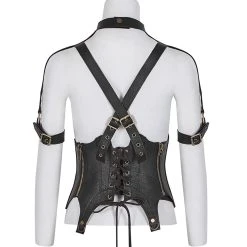 PUNK RAVE Serre-Taille Marron Foncé 'Dragon Lady' 22 PUNK RAVE Serre-Taille Marron Foncé 'Dragon Lady' -ALCHEMY GOTHIC shop serre taille marron fonce dragon lady 1 6