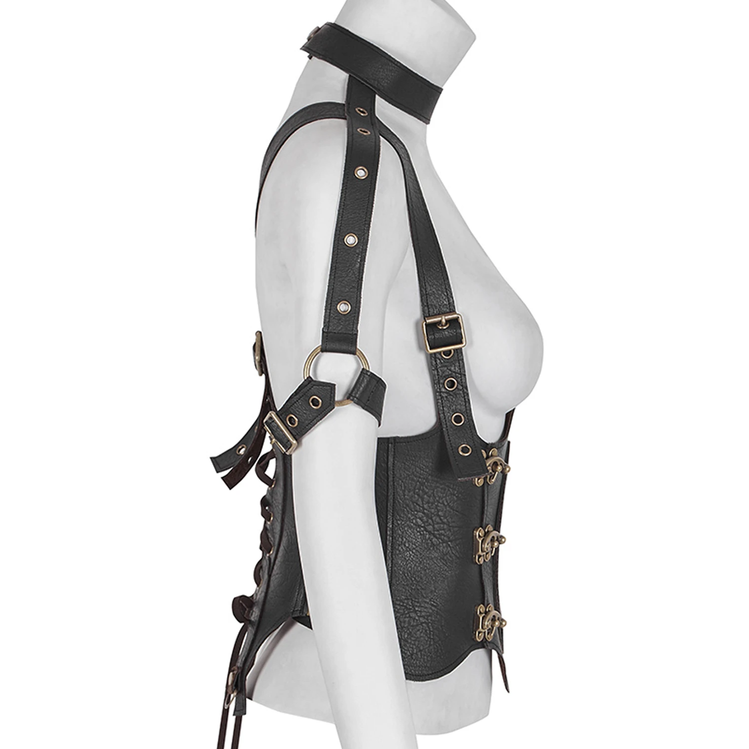 PUNK RAVE Serre-Taille Marron Foncé 'Dragon Lady' 10 PUNK RAVE Serre-Taille Marron Foncé 'Dragon Lady' – Image 8