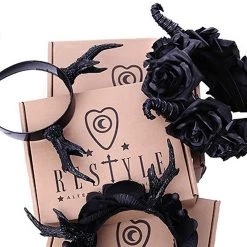 RESTYLE Serre-Tête 'Black Roses' 7 RESTYLE Serre-Tête 'Black Roses' -ALCHEMY GOTHIC shop serre tete black roses 1 2