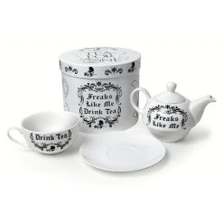 ALCHEMY GOTHIC Service à Thé 'Freaks Like Me Drink Tea' 8 ALCHEMY GOTHIC Service à Thé 'Freaks Like Me Drink Tea' -ALCHEMY GOTHIC shop service a the freaks like me drink tea 1 2
