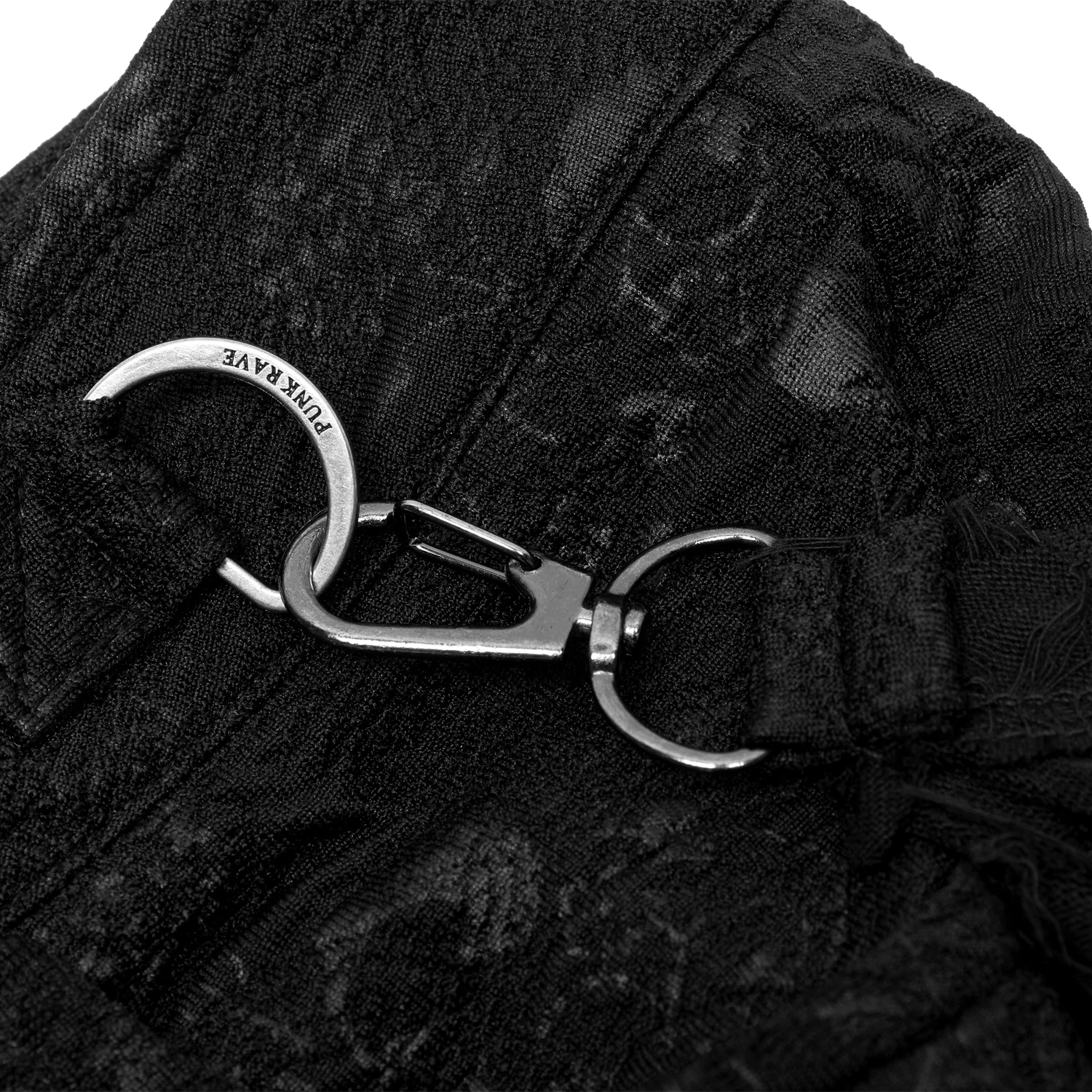 PUNK RAVE Short Avec Sur-Jupe Amovible 'Coffin' Noir 15 PUNK RAVE Short Avec Sur-Jupe Amovible 'Coffin' Noir – Image 13