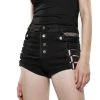 PUNK RAVE Short 'Control Freak' Noir -ALCHEMY GOTHIC shop short control freak noir