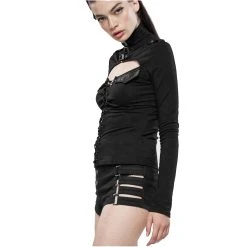PUNK RAVE Short 'Control Freak' Noir -ALCHEMY GOTHIC shop short control freak noir 3