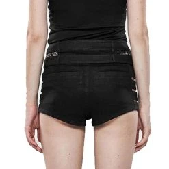PUNK RAVE Short 'Control Freak' Noir -ALCHEMY GOTHIC shop short control freak noir 8