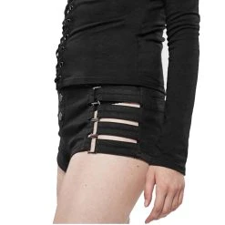 PUNK RAVE Short 'Control Freak' Noir -ALCHEMY GOTHIC shop short control freak noir 9