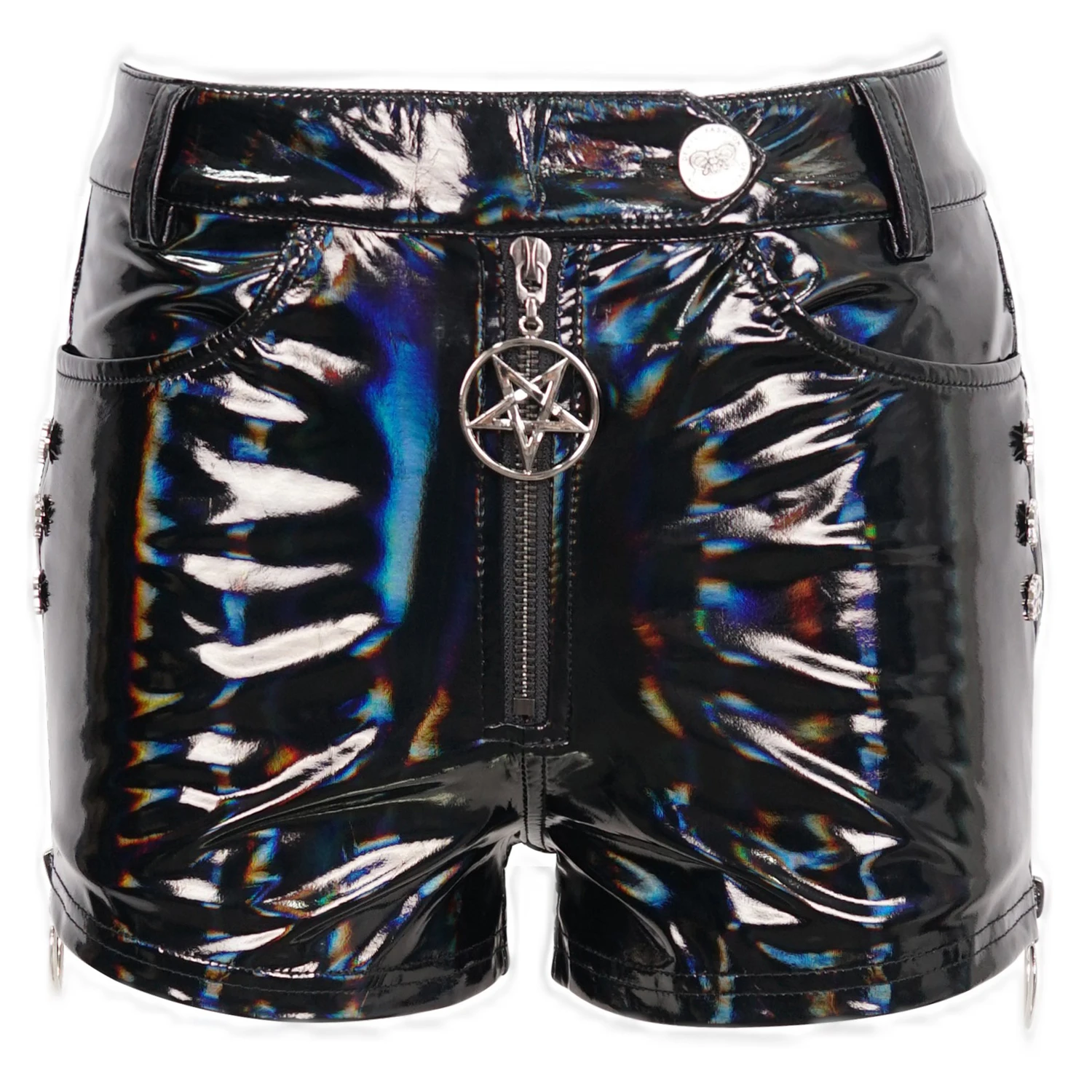 DEVIL FASHION Short 'Cyber Laser' En Vinyl Noir 16 DEVIL FASHION Short 'Cyber Laser' En Vinyl Noir – Image 14