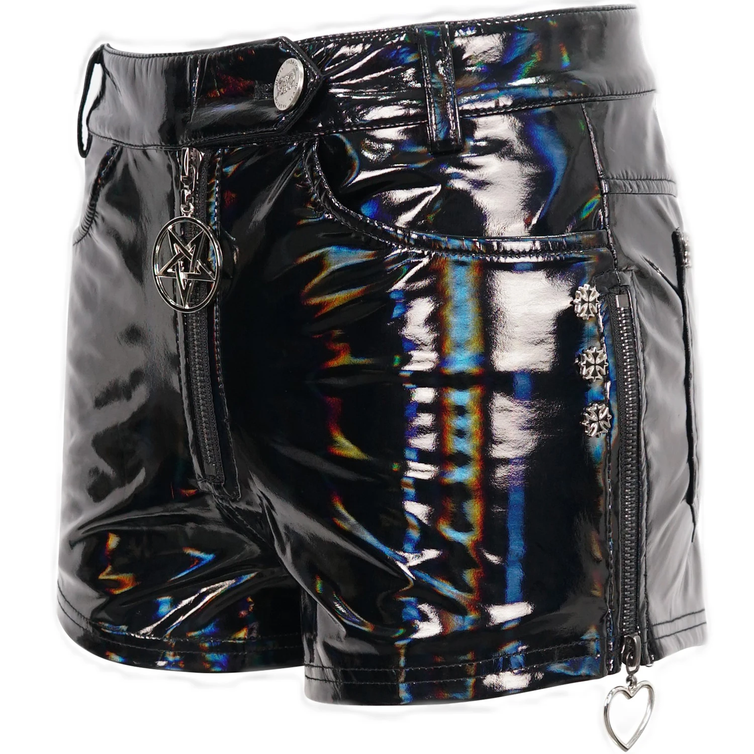DEVIL FASHION Short 'Cyber Laser' En Vinyl Noir 18 DEVIL FASHION Short 'Cyber Laser' En Vinyl Noir – Image 16