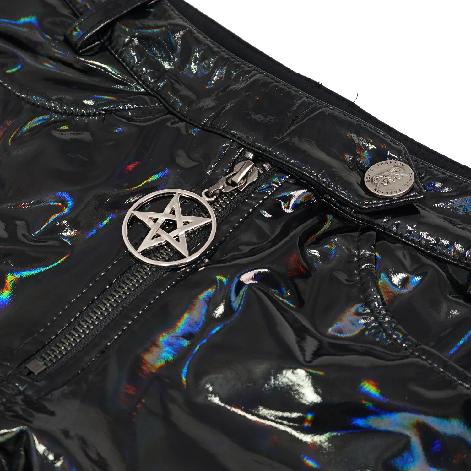 DEVIL FASHION Short 'Cyber Laser' En Vinyl Noir 19 DEVIL FASHION Short 'Cyber Laser' En Vinyl Noir – Image 17