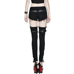 PUNK RAVE Short Et Leg Warmers 'Furia' Noirs -ALCHEMY GOTHIC shop short et leg warmers furia noirs 10