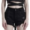 PUNK RAVE Short Gothique 'Cassiopee' Noir 2 PUNK RAVE Short Gothique 'Cassiopee' Noir -ALCHEMY GOTHIC shop short gothique cassiopee noir