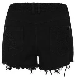 PUNK RAVE Short Gothique 'Cassiopee' Noir -ALCHEMY GOTHIC shop short gothique cassiopee noir 19