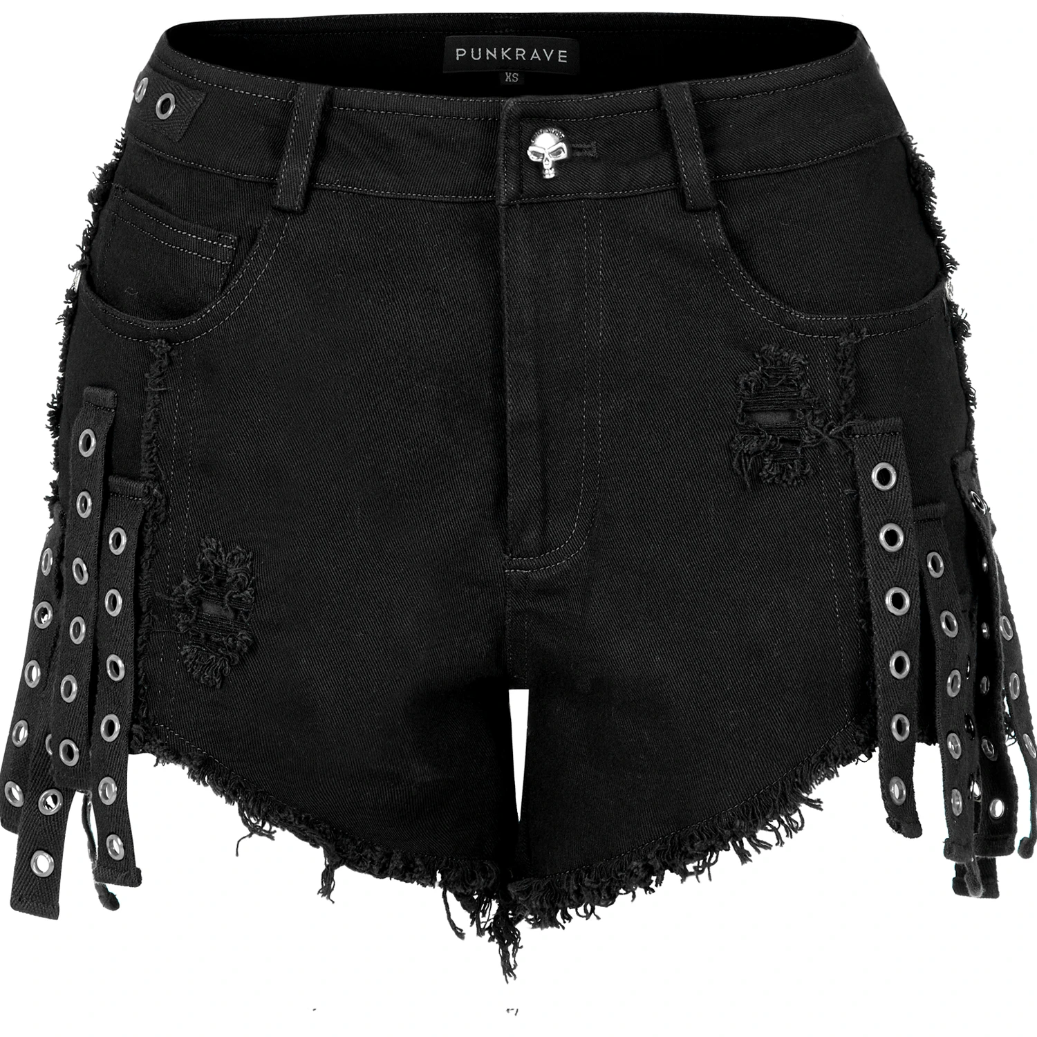 PUNK RAVE Short Gothique 'Ragged' Noir 14 PUNK RAVE Short Gothique 'Ragged' Noir – Image 12