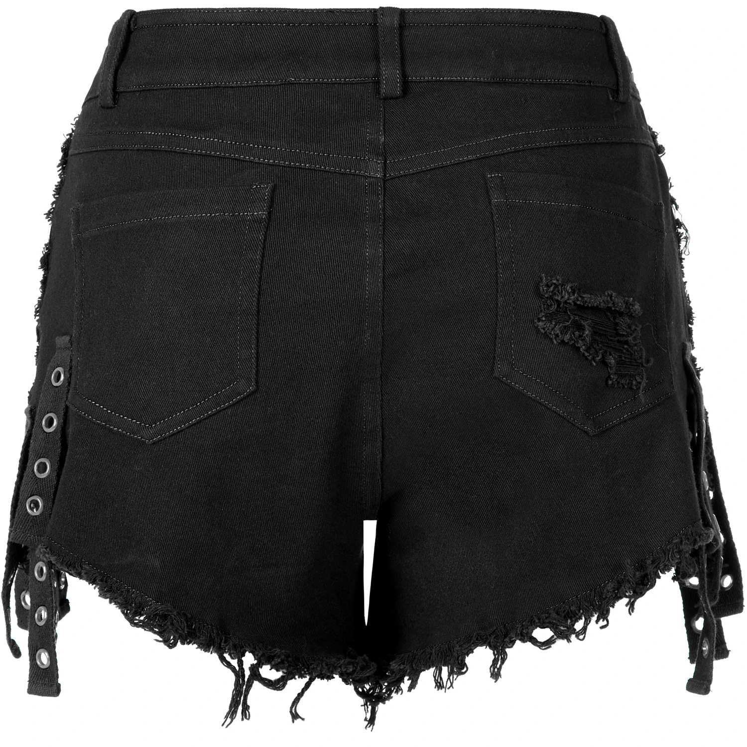 PUNK RAVE Short Gothique 'Ragged' Noir 15 PUNK RAVE Short Gothique 'Ragged' Noir – Image 13
