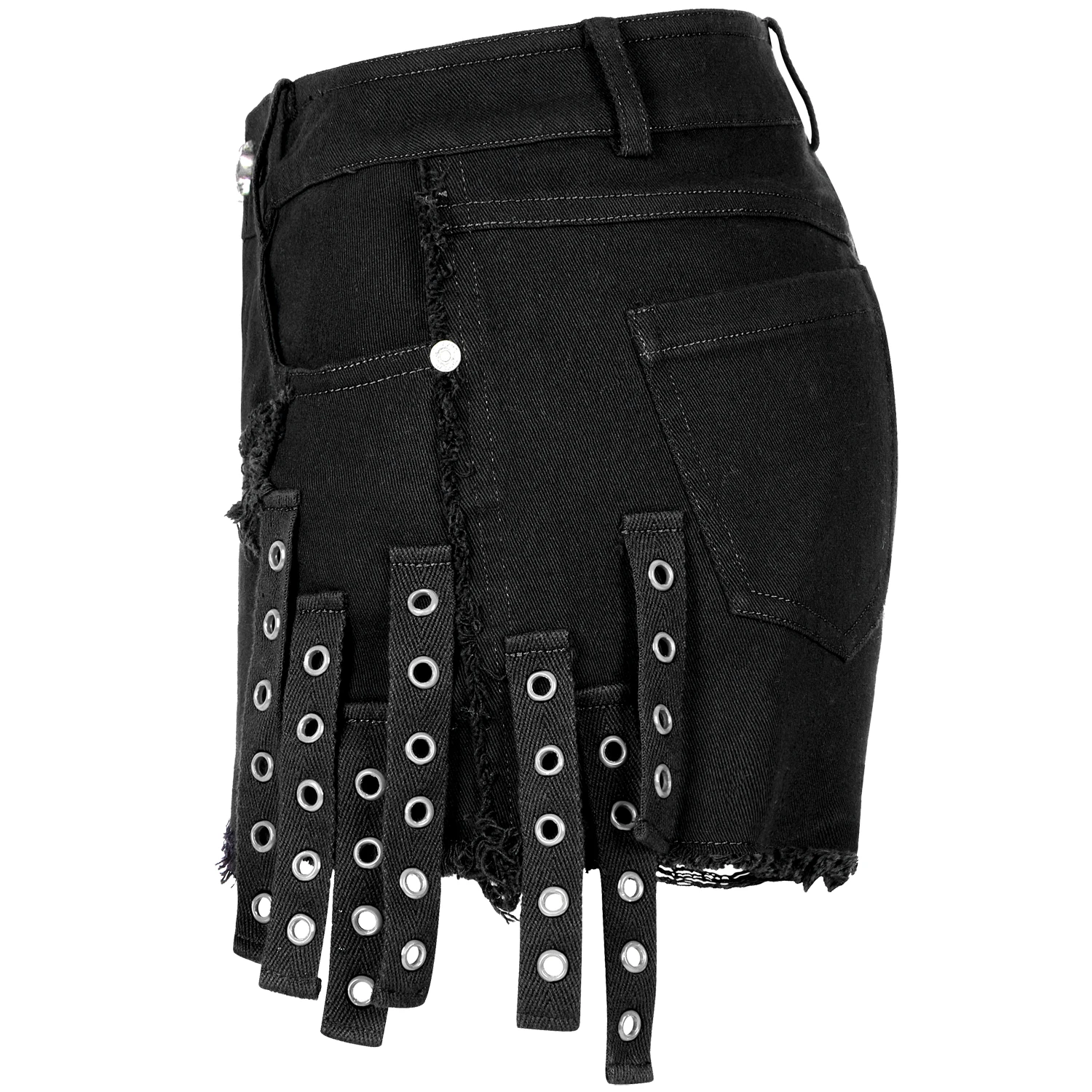 PUNK RAVE Short Gothique 'Ragged' Noir 16 PUNK RAVE Short Gothique 'Ragged' Noir – Image 14