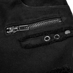 PUNK RAVE Short Gothique 'Tank Girl' Noir -ALCHEMY GOTHIC shop short gothique tank girl noir 9