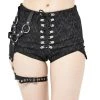 DEVIL FASHION Short 'Iona' Noir -ALCHEMY GOTHIC shop short iona noir