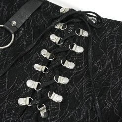 DEVIL FASHION Short 'Iona' Noir -ALCHEMY GOTHIC shop short iona noir 15